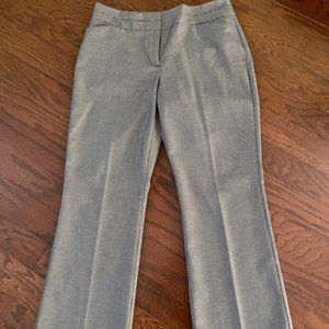 LOFT black and tan herringbone pattern ladies slacks, sz 8P Curvy